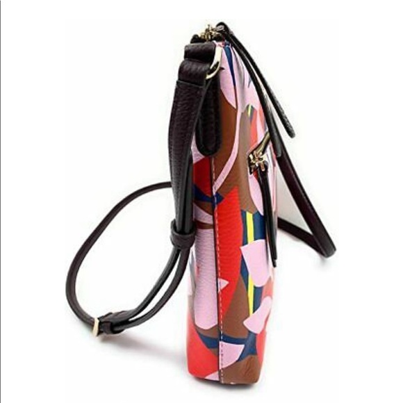Kate Spade Jackson Tropical Toss Top Zip Crossbody - Picture 4 of 9